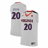 Virginia Cavaliers 20 Bryant Stith White College Basketball Jersey Dzhi,baseball caps,new era cap wholesale,wholesale hats